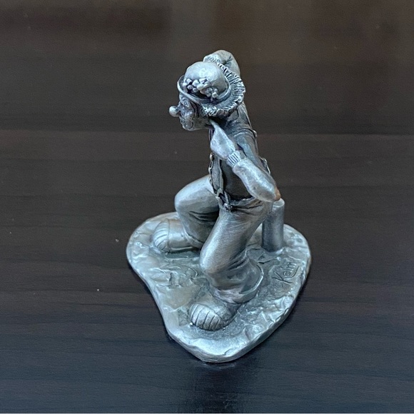 Vintage 1980 Hudson Pewter Keim Dynamite Clown Collectible Mini Pewter Figurine - Picture 3 of 12
